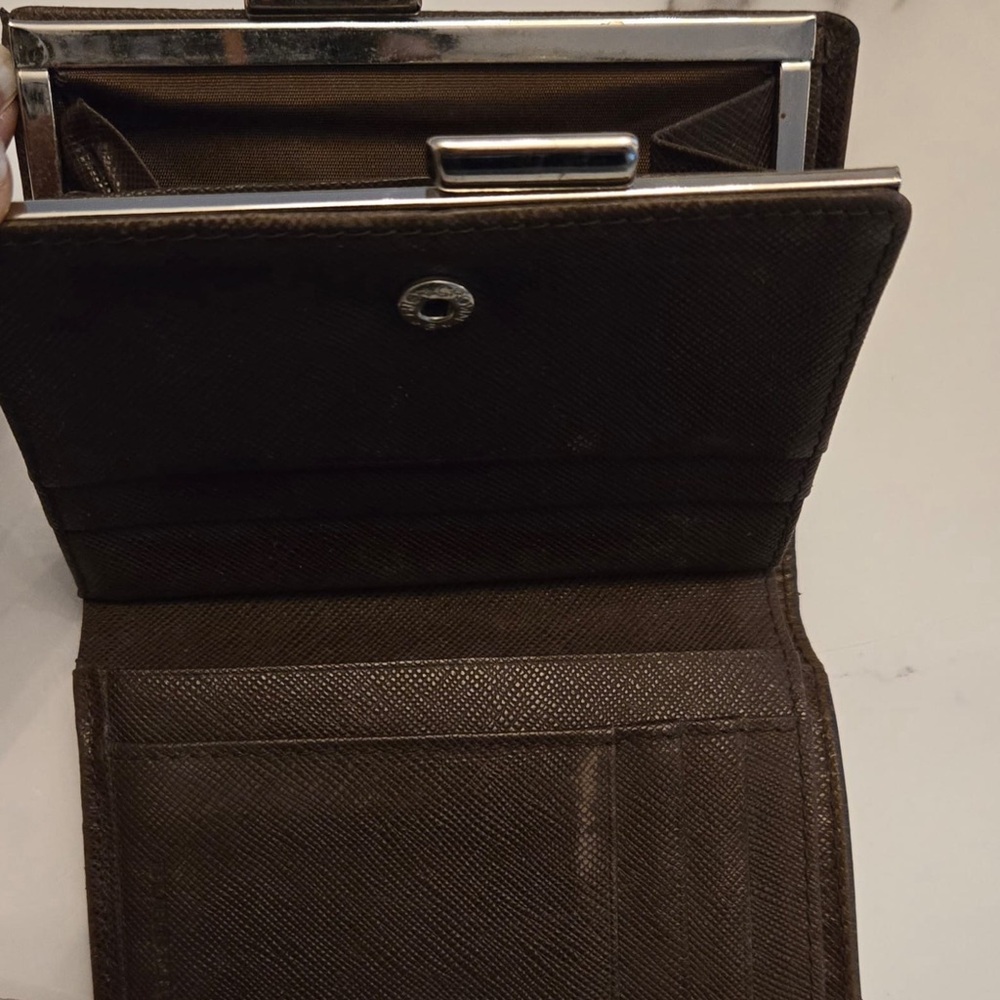 Burberry Checkered kiss lock Wallet in Beige and Brown nova check Pristine Condt - Picture 5 of 11